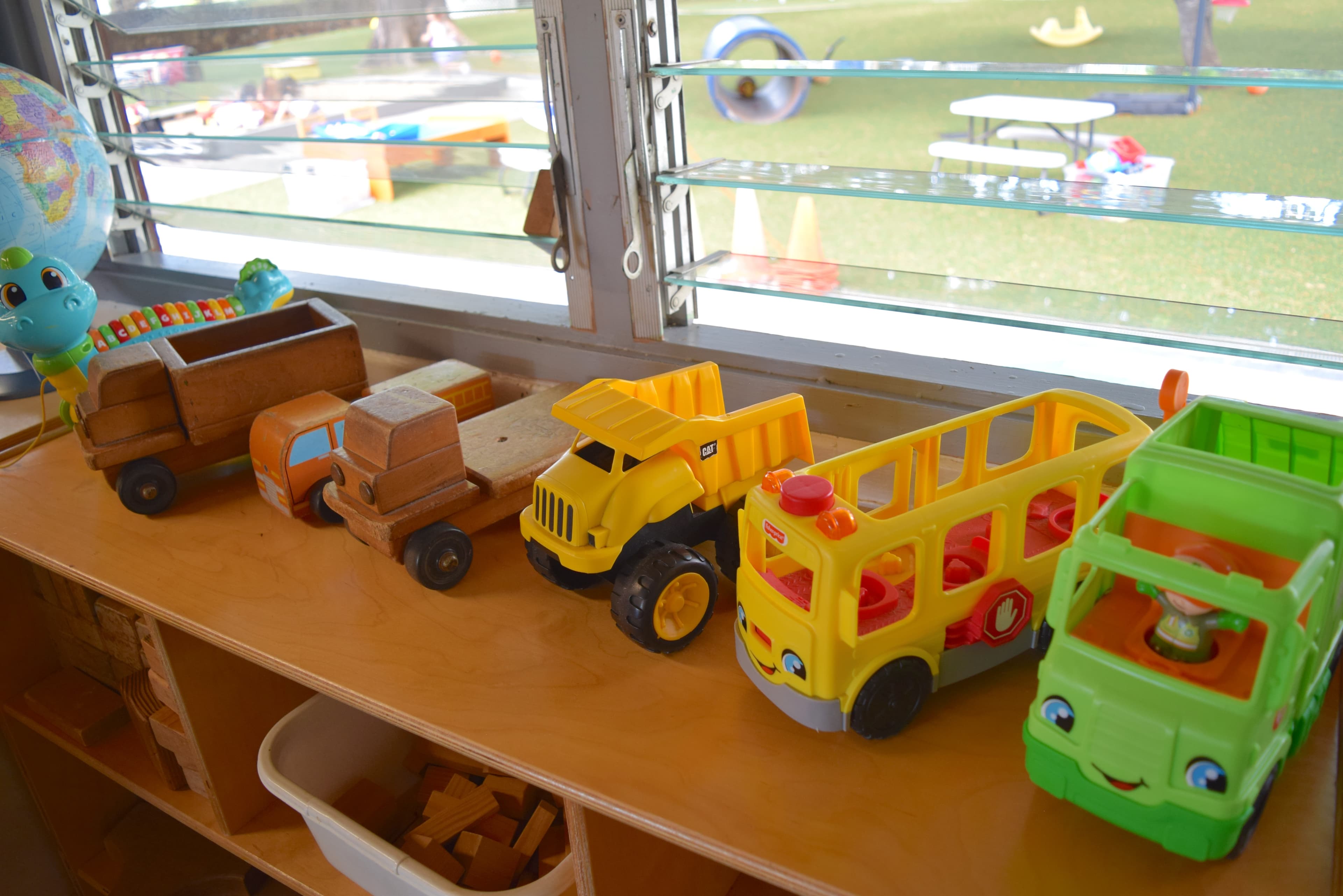 Classroom shelves